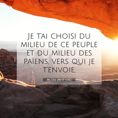 Actes 26:17 LSG Image du verset biblique