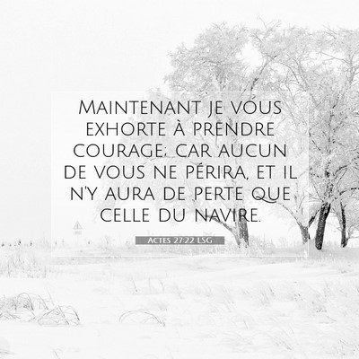 Actes 27:22 Verset biblique expliqué