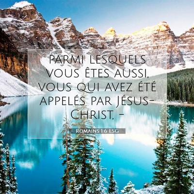 Romains 1:6 Verset biblique expliqué