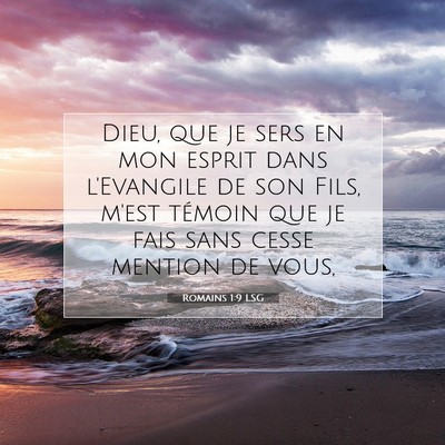 Romains 1:9 Verset biblique expliqué