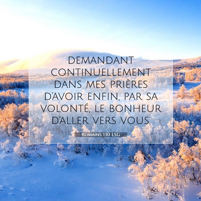 Romains 1:10 Verset biblique expliqué