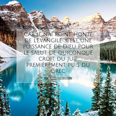 Romains 1:16 Verset biblique expliqué