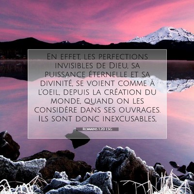 Romains 1:20 Verset biblique expliqué