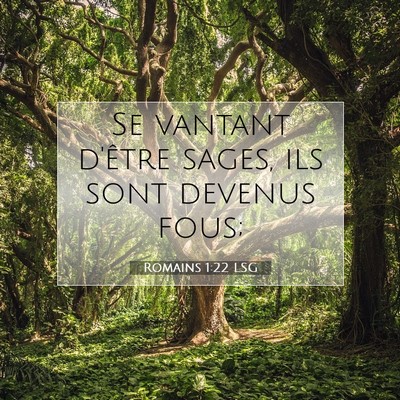 Romains 1:22 Verset biblique expliqué