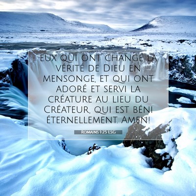 Romains 1:25 Verset biblique expliqué