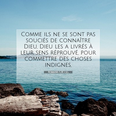 Romains 1:28 Verset biblique expliqué