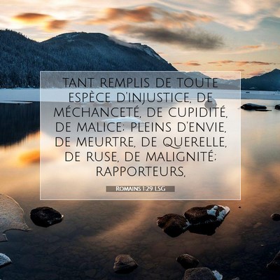 Romains 1:29 Verset biblique expliqué
