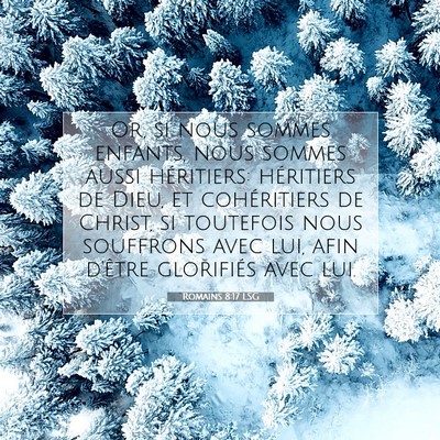 Romains 8:17 LSG Image du verset biblique