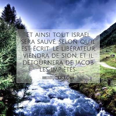Romains 11:26 LSG Image du verset biblique