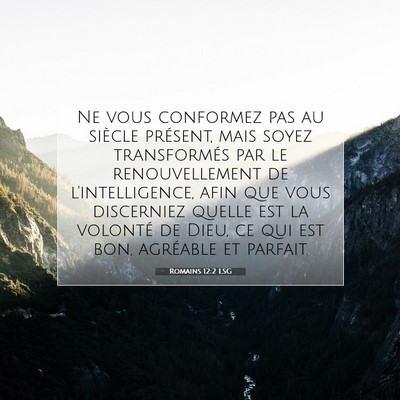 Romains 12:2 LSG Image du verset biblique