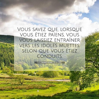 1 Corinthiens 12:2 LSG Image du verset biblique