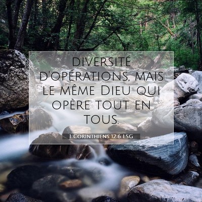 1 Corinthiens 12:6 Verset biblique expliqué