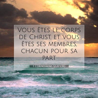 1 Corinthiens 12:27 Verset biblique expliqué