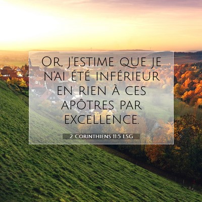 2 Corinthiens 11:5 LSG Image du verset biblique