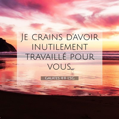 Galates 4:11 LSG Image du verset biblique