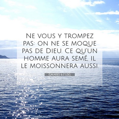 Galates 6:7 LSG Image du verset biblique