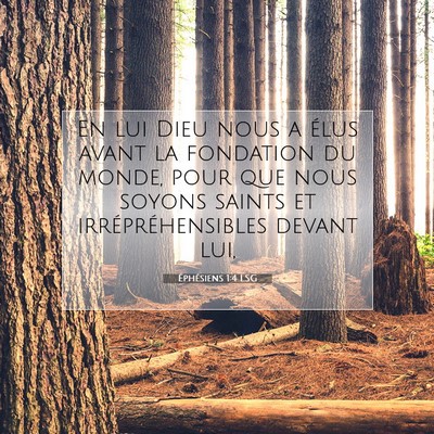 Éphésiens 1:4 Verset biblique expliqué