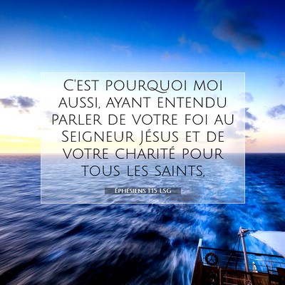 Éphésiens 1:15 Verset biblique expliqué