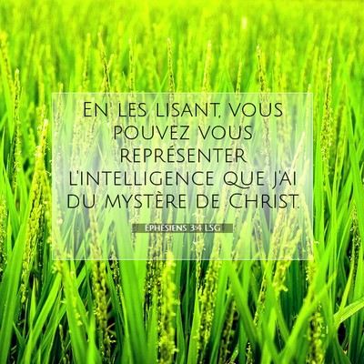 Éphésiens 3:4 Verset biblique expliqué