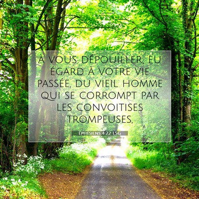 Éphésiens 4:22 LSG Image du verset biblique