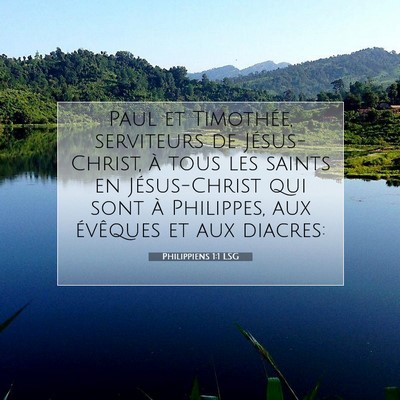 Philippiens 1:1 Verset biblique expliqué