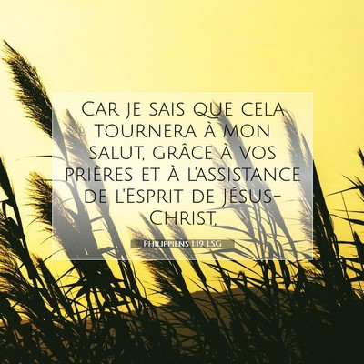Philippiens 1:19 Verset biblique expliqué