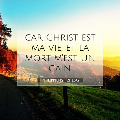 Philippiens 1:21 Verset biblique expliqué