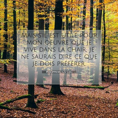 Philippiens 1:22 Verset biblique expliqué