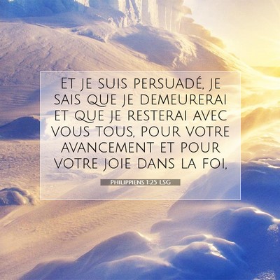 Philippiens 1:25 Verset biblique expliqué
