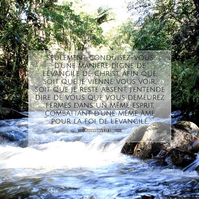 Philippiens 1:27 Verset biblique expliqué