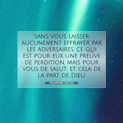 Philippiens 1:28 Verset biblique expliqué