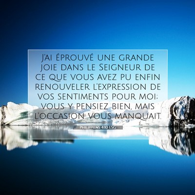 Philippiens 4:10 LSG Image du verset biblique