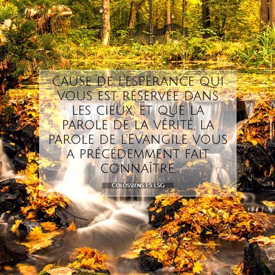 Colossiens 1:5 Verset biblique expliqué