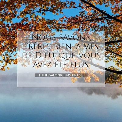 1 Thessaloniciens 1:4 Verset biblique expliqué