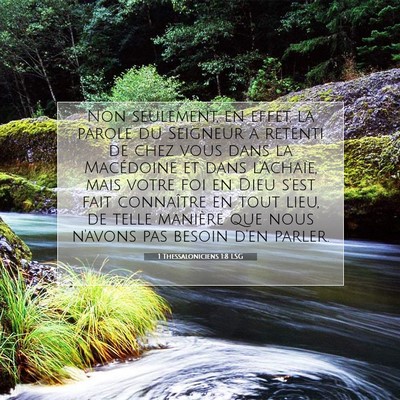 1 Thessaloniciens 1:8 Verset biblique expliqué
