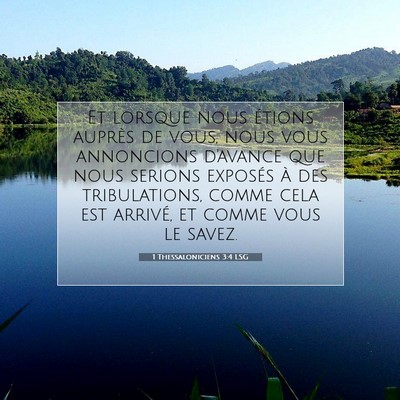 1 Thessaloniciens 3:4 LSG Image du verset biblique