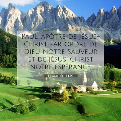 1 Timothée 1:1 Verset biblique expliqué