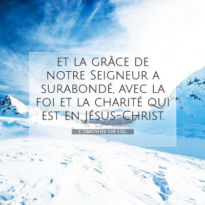 1 Timothée 1:14 Verset biblique expliqué