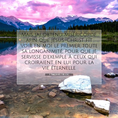 1 Timothée 1:16 Verset biblique expliqué