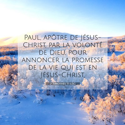 2 Timothée 1:1 Verset biblique expliqué