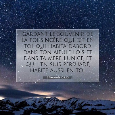 2 Timothée 1:5 Verset biblique expliqué