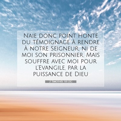 2 Timothée 1:8 Verset biblique expliqué
