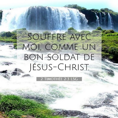 2 Timothée 2:3 LSG Image du verset biblique