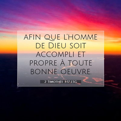 2 Timothée 3:17 LSG Image du verset biblique
