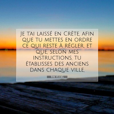 Tite 1:5 Verset biblique expliqué