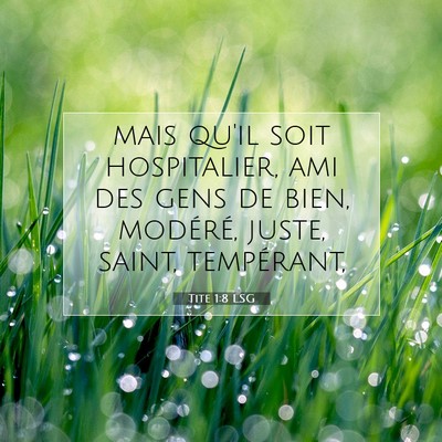 Tite 1:8 Verset biblique expliqué