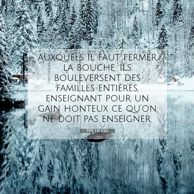 Tite 1:11 Verset biblique expliqué