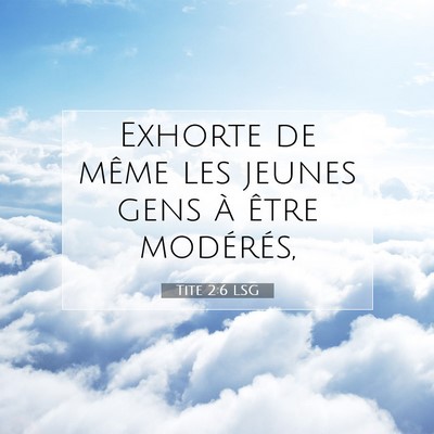 Tite 2:6 LSG Image du verset biblique