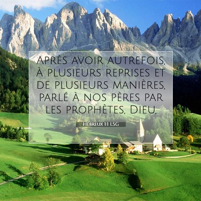 Hébreux 1:1 Verset biblique expliqué