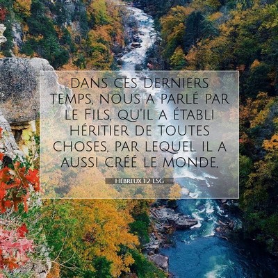 Hébreux 1:2 Verset biblique expliqué